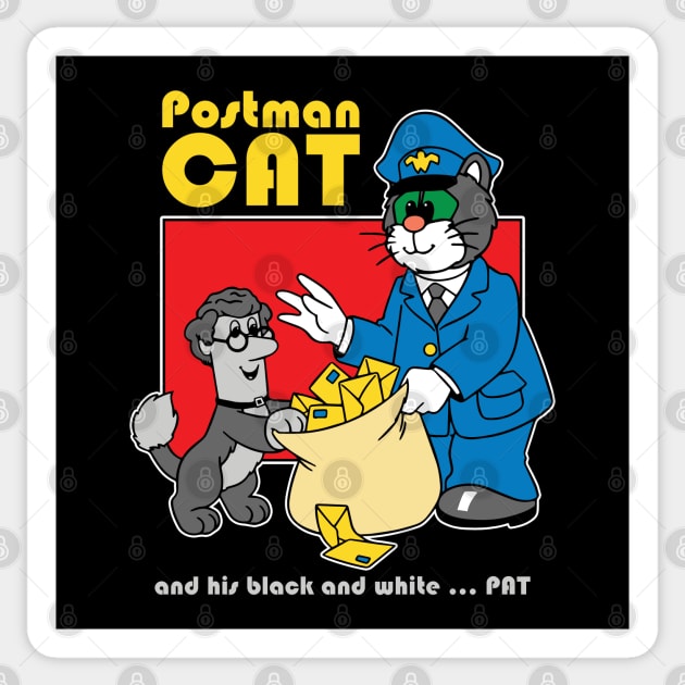 Postman Cat Sticker by TrulyMadlyGeekly